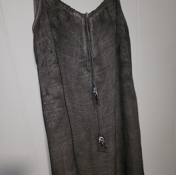 Gorgeous Boho Chic Slate Grey Colored Maxi Dress Small - Picture 15 of 16